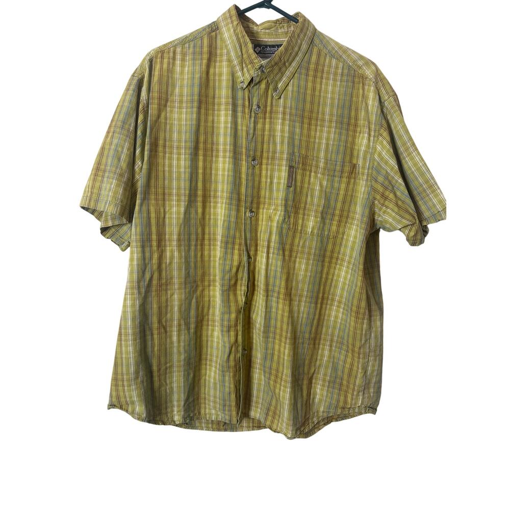 Columbia Sportswear Men's Short Sleeve Button Up Shirt Sz: XL 100% Cotton G
